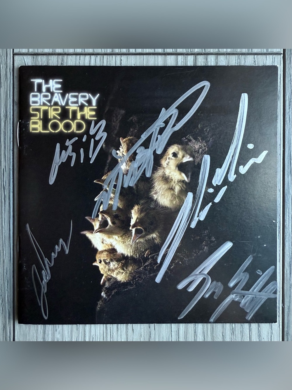 The Bravery Stir The Blood Autographed CD Insert